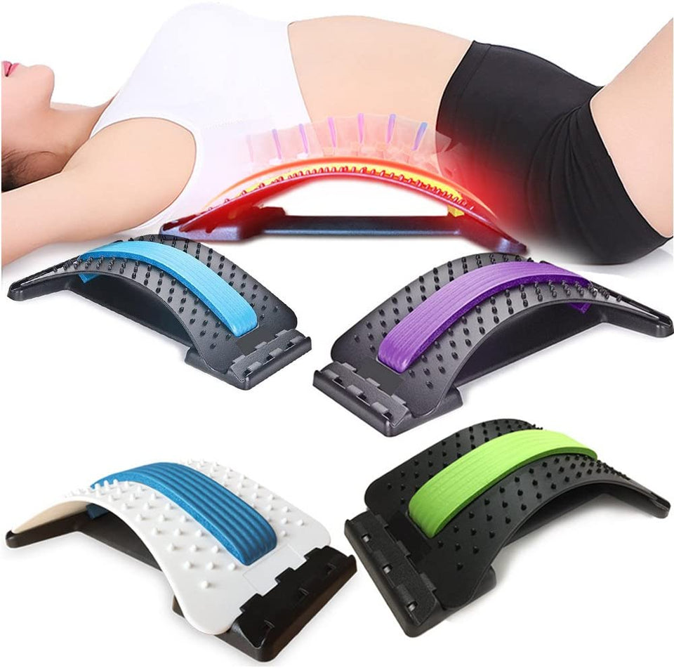 Magic Back Stretcher Lower Lumbar Massage Support Spine Pain Relief