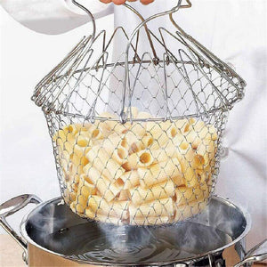 Stainless Steel Chef Basket 12 in 1 Kitchen Tool Deluxe Boiler