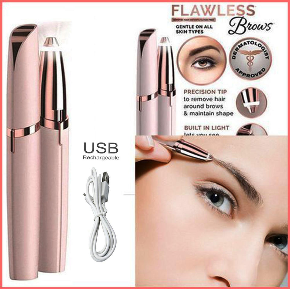 Rechargeable Flawless Eyebrow Hair Remover Eyebrow Trimmer Pen
