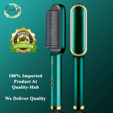 2-in-1 Hair Straightening Brush & Curler Heated Styling Tool