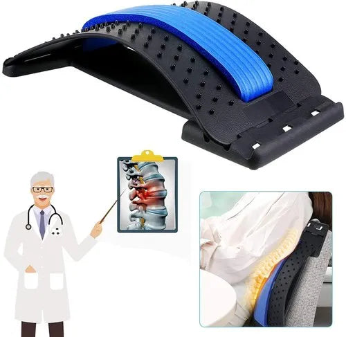 Magic Back Stretcher Lower Lumbar Massage Support Spine Pain Relief