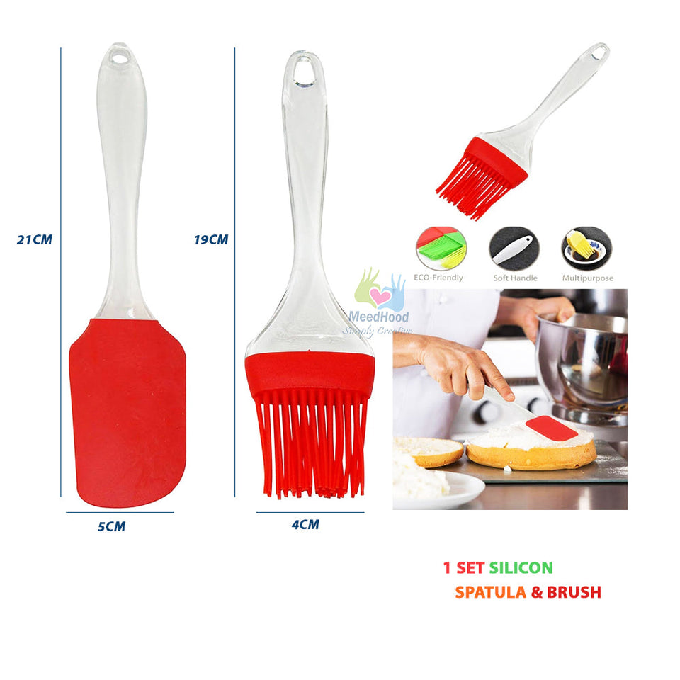 4pcs Spatula & BBQ Oil Brush – Nourishing Formula – 2 Pairs