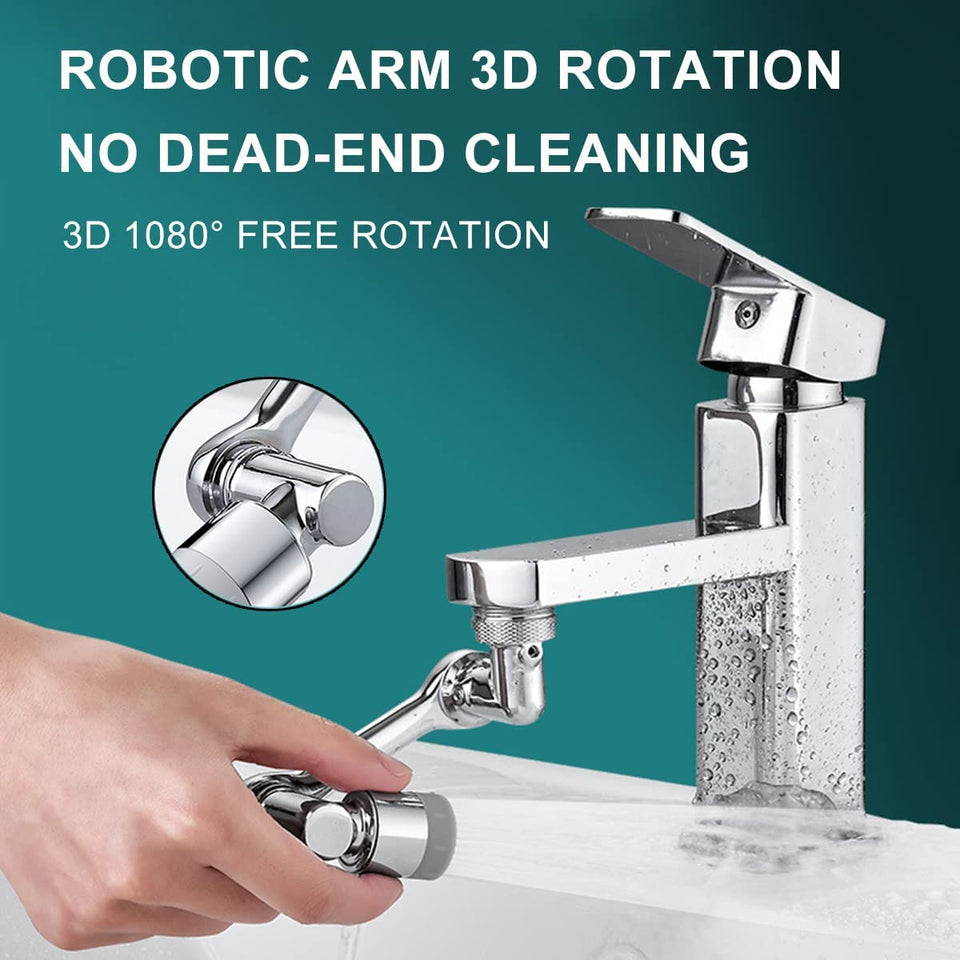 Universal 1080° Swivel Robotic Arm Extension Faucet Aerator Rotatable