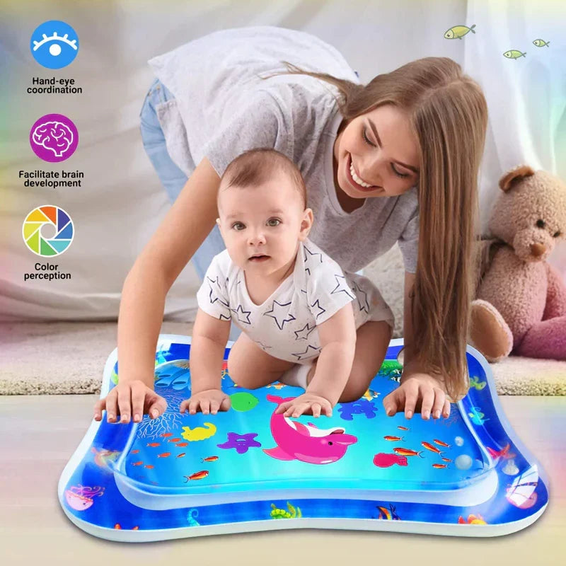 Baby Tummy Time Water Play Mat Sensory Activity Mat – Safe for Kids
