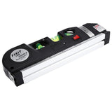 5-in-1 Laser Level with Ruler & Triple Spirit Level