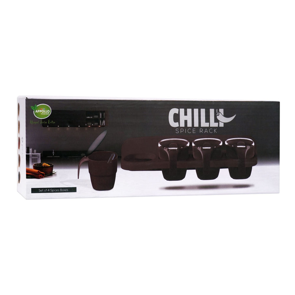 4 In 1 Beautiful Chili Spice Rack Wall Hanging Kitchen Rack