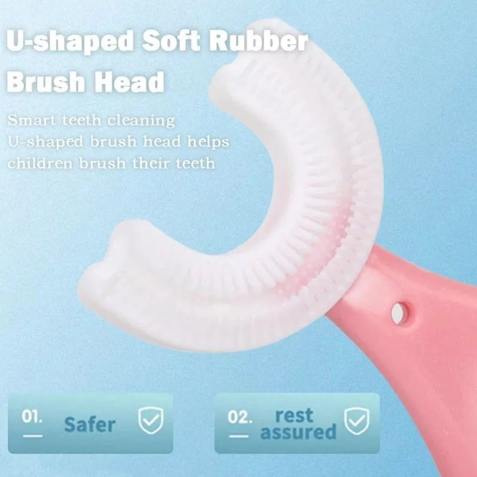 Silicone U-Shape Baby Toothbrush & Gum Protector – Pack of 2