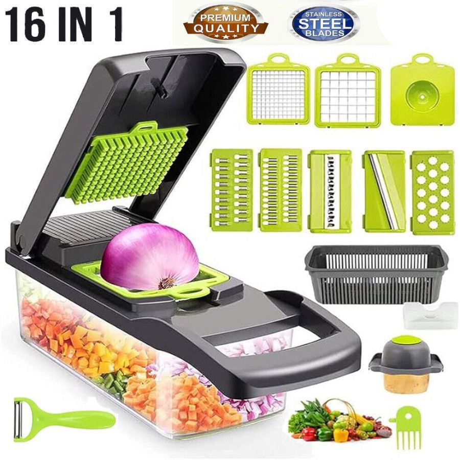 16-in-1 Vegetable Chopper & Veggie Slicer – Everyday Kitchen Use