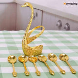 Color Guaranteed Spoon Set With Swan Stand – Everyday Kitchen Use