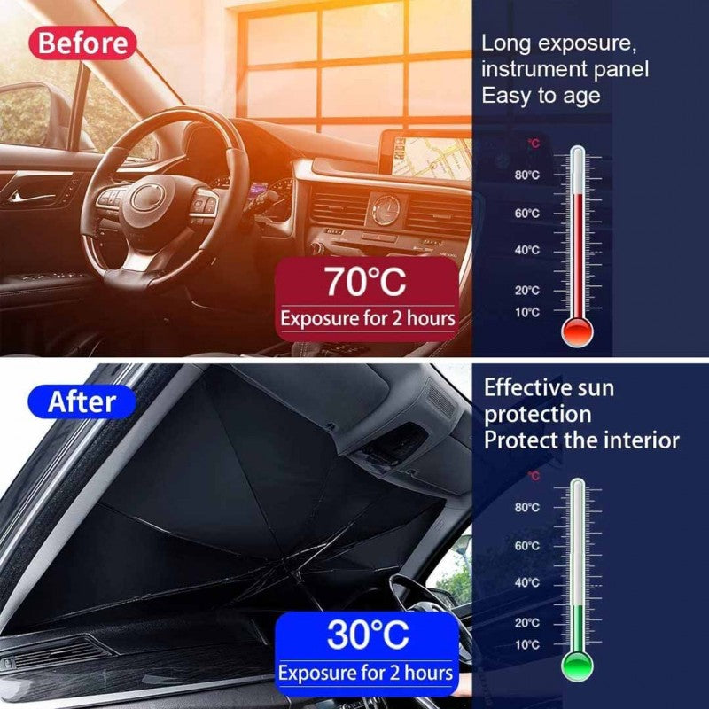 Universal Car Windshield Sun Shade Umbrella Foldable UV Cover