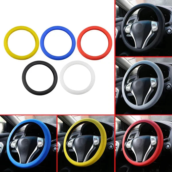 Soft Silicone Car Steering Wheel Cover Non-Slip Car Decoration