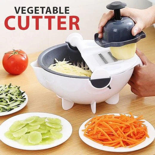 Multifunctional Vegetable Cutter with Drain Basket Kitchen Slicer