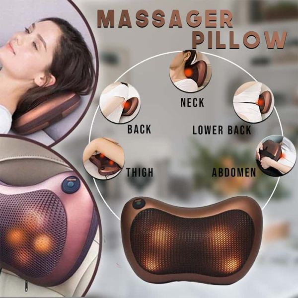 Multifunctional Body Pillow Massager With Heat, Deep Tissue Kneading