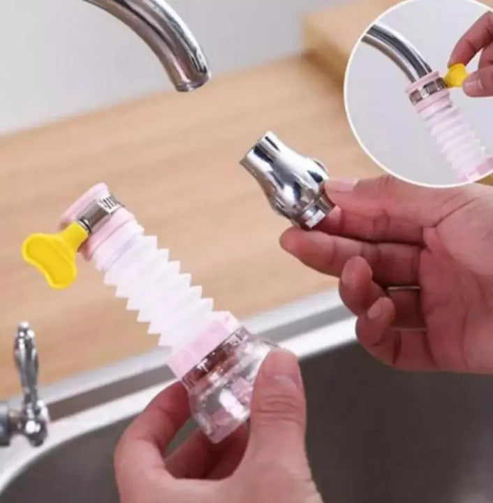 **Rotating Kitchen Faucet Nozzle – Water-Saving Tap Extender with Anti-Splash Spray & Filter**