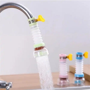 **Rotating Kitchen Faucet Nozzle – Water-Saving Tap Extender with Anti-Splash Spray & Filter**