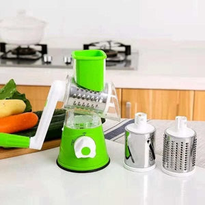 **Multifunctional Manual Vegetable Cutter – Rotary Drum Slicer, Grater & Shredder Kitchen Gadget**