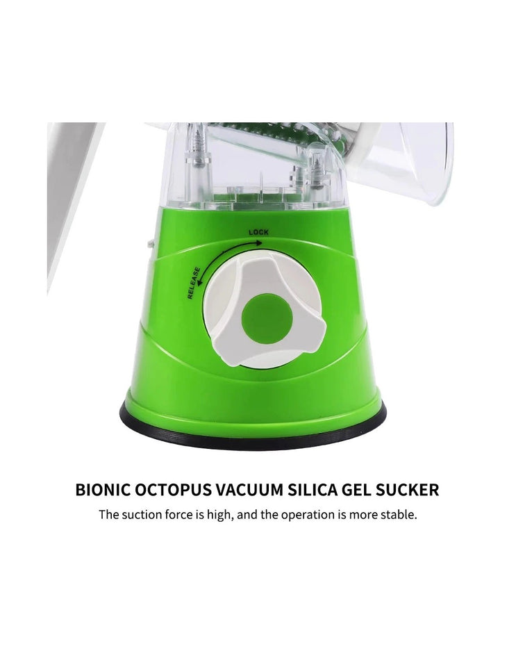 **Multifunctional Manual Vegetable Cutter – Rotary Drum Slicer, Grater & Shredder Kitchen Gadget**