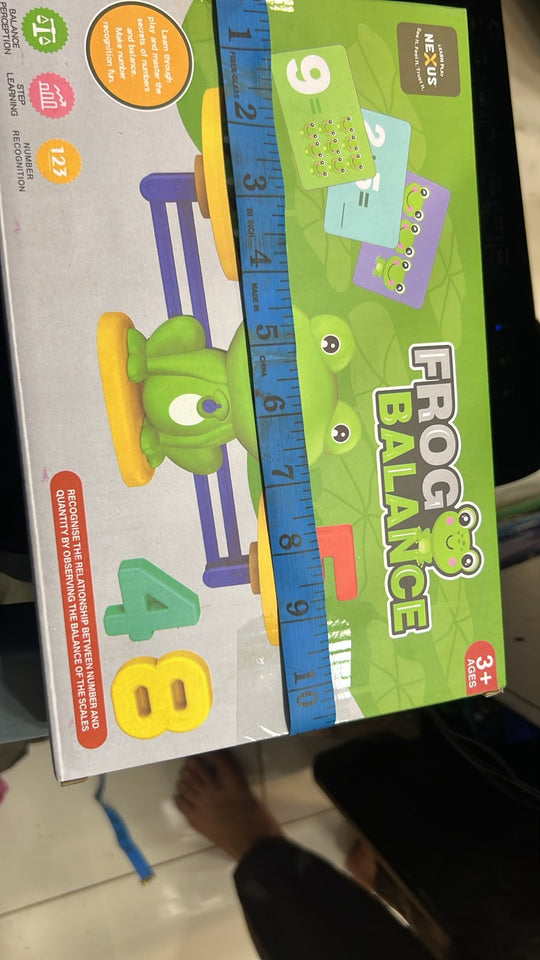 Frog Balance Math Toy for Kids – Educational Counting & Number Learning Game