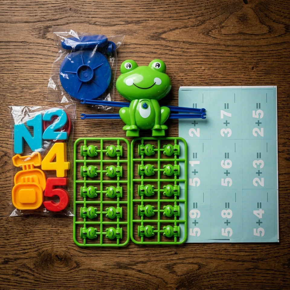 Frog Balance Math Toy for Kids – Educational Counting & Number Learning Game