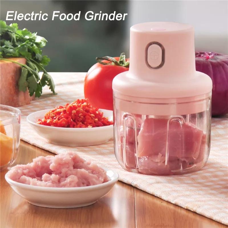 Wireless Rechargeable Electric Garlic Press Mini Meat Grinder