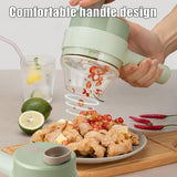 Rechargeable 4 In 1 Handheld Vegetable Cutter Chopper