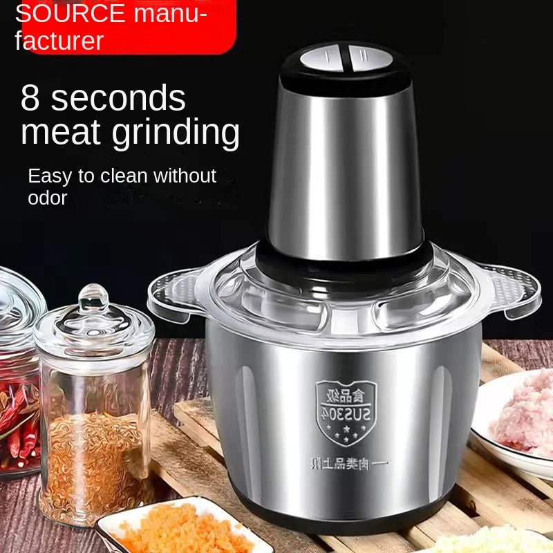 3-Liter Electric Food Chopper & Meat Grinder Kitchen Processor