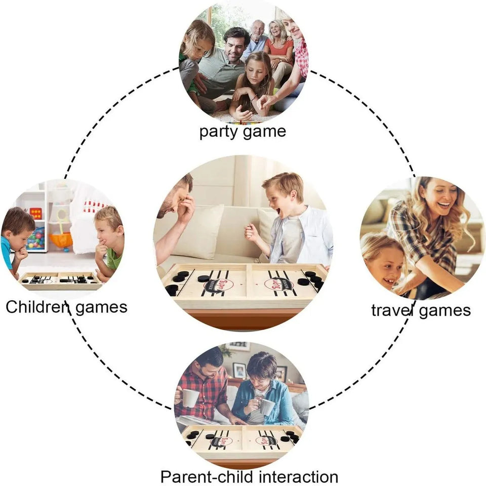Fast Sling Puck Board Game – Safe for Kids