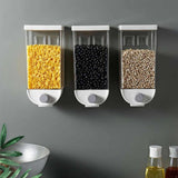 Wall Mounted Easy Press- Kitchen Food Storage Container Cereal