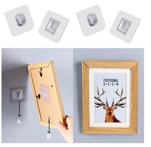 Double-Sided Adhesive Wall Hooks – Reliable Performance – 20 Pairs