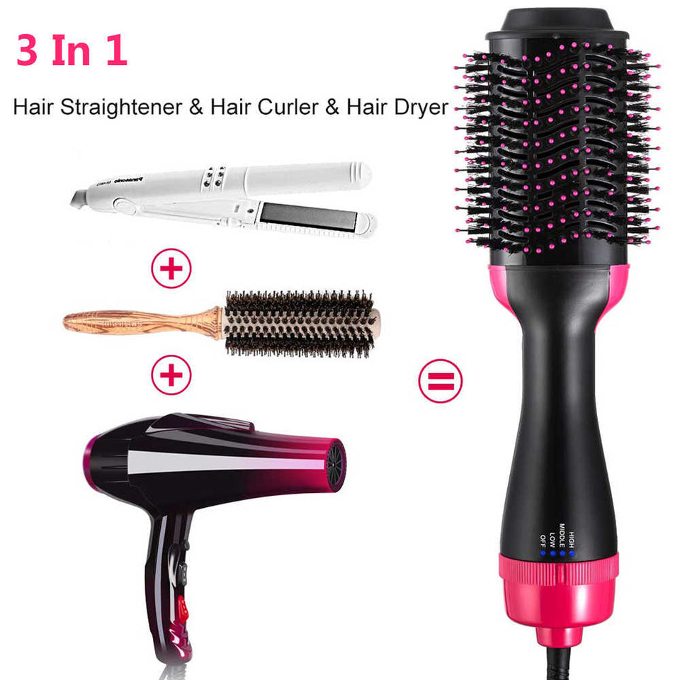 3-in-1 Hot Air Styling Brush Dry, Smooth & Volumize