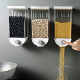 Wall Mounted Easy Press- Kitchen Food Storage Container Cereal