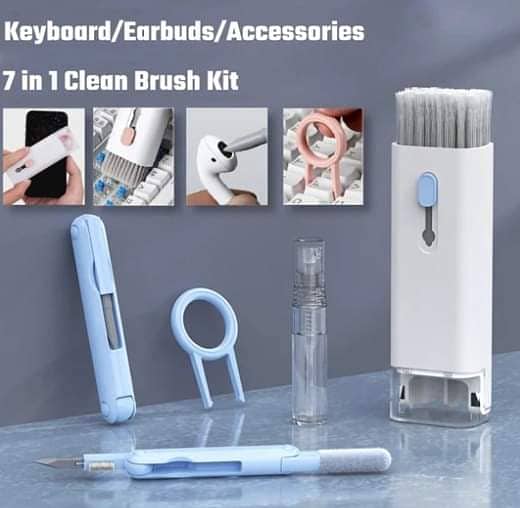 7-in-1 Computer Keyboard Cleaner Brush Kit Earphone Cleaning Pen For
