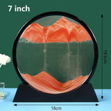 Moving Sand Art Pictures 3-d, Quicksand Painting Ornaments, Round