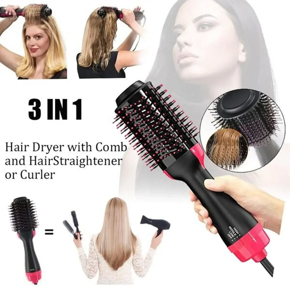 3-in-1 Hot Air Styling Brush Dry, Smooth & Volumize