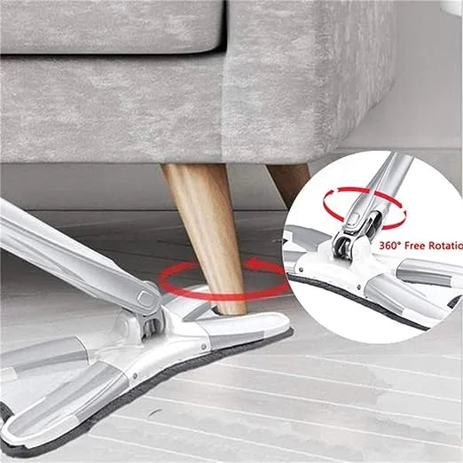 X-Type Microfiber Twist Mop Self-Wringing Floor Cleaning Mop