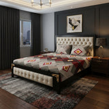 3D Crystal Cotton 3 Piece Bedsheet Set - Home Accessory Designed For Bedroom (AY0010057)