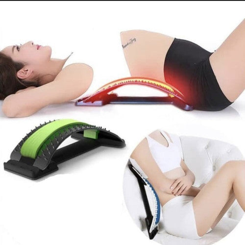 Magic Back Stretcher Lower Lumbar Massage Support Spine Pain Relief