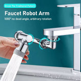 Universal 1080° Swivel Robotic Arm Extension Faucet Aerator Rotatable