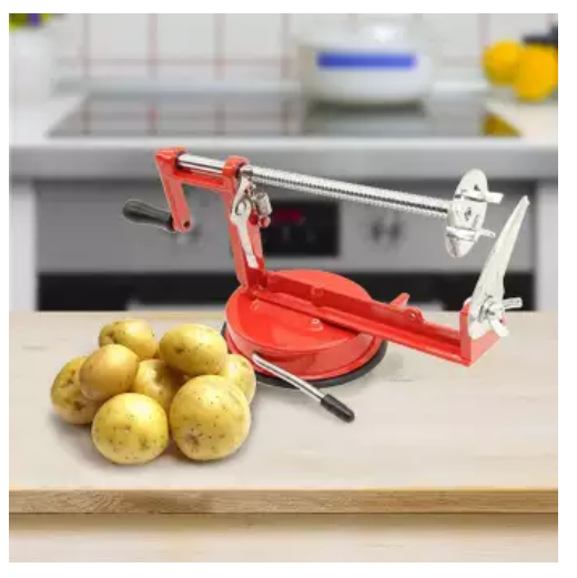 Manual Red Machine Vegetable Spiraliz Stainless Steel Twisted Potato