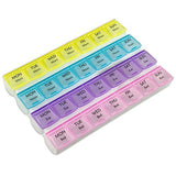 Monthly Pill Box am pm Pill Organizer box for 7 Days 21 Compartments