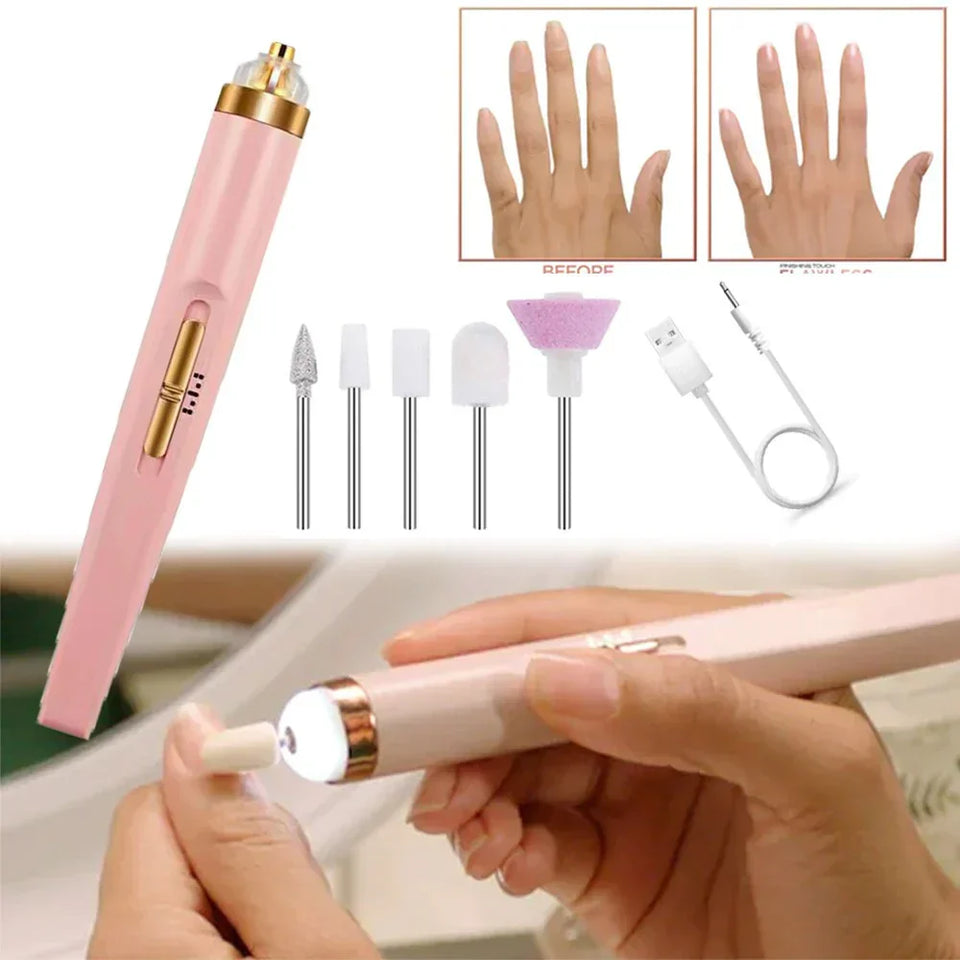 Rechargeable Flawless Salon Nail Finishing Touch Electric Nail Drill
