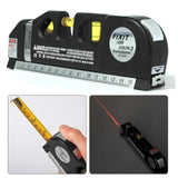 5-in-1 Laser Level with Ruler & Triple Spirit Level