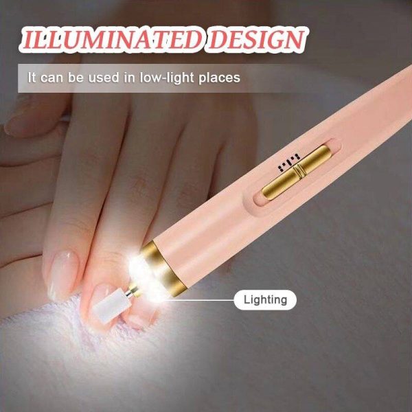 5 In 1 Professional Manicure Pedicure Kit Nail Grinding, Burnishing