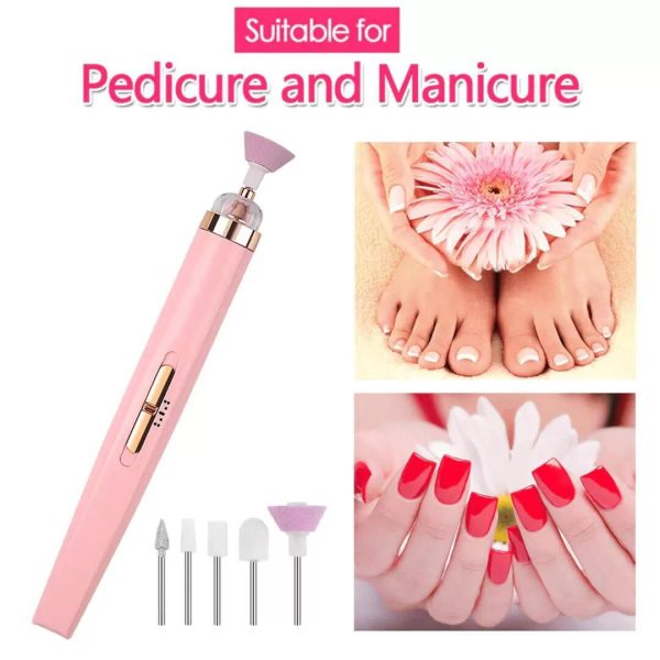 5 In 1 Professional Manicure Pedicure Kit Nail Grinding, Burnishing