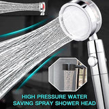 360 Degrees Rotating High Pressure Shower Heads, Handheld Turbo Fan