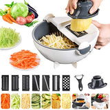 Multifunctional Vegetable Cutter with Drain Basket Kitchen Slicer