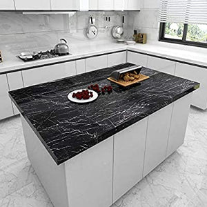 Black marble Self Adhesive Waterproof Stickers – Pack of 3