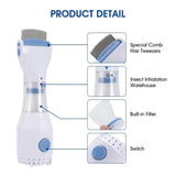 Electric Lice Removal Comb Fine-Tooth Scalp Care Tool