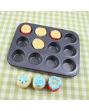 12 Hole Cupcake Tray, Muffin Pan,non stick cupcake baking pan kitchen
