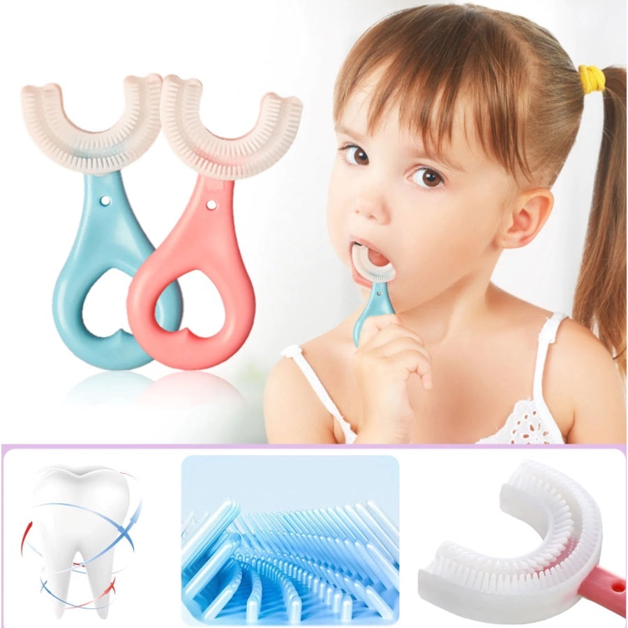 Silicone U-Shape Baby Toothbrush & Gum Protector – Pack of 2